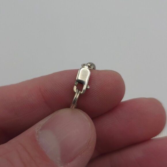 18 Inch 925 Sterling Silver Turquoise And Other Stones Necklace B38 - Picture 5 of 7